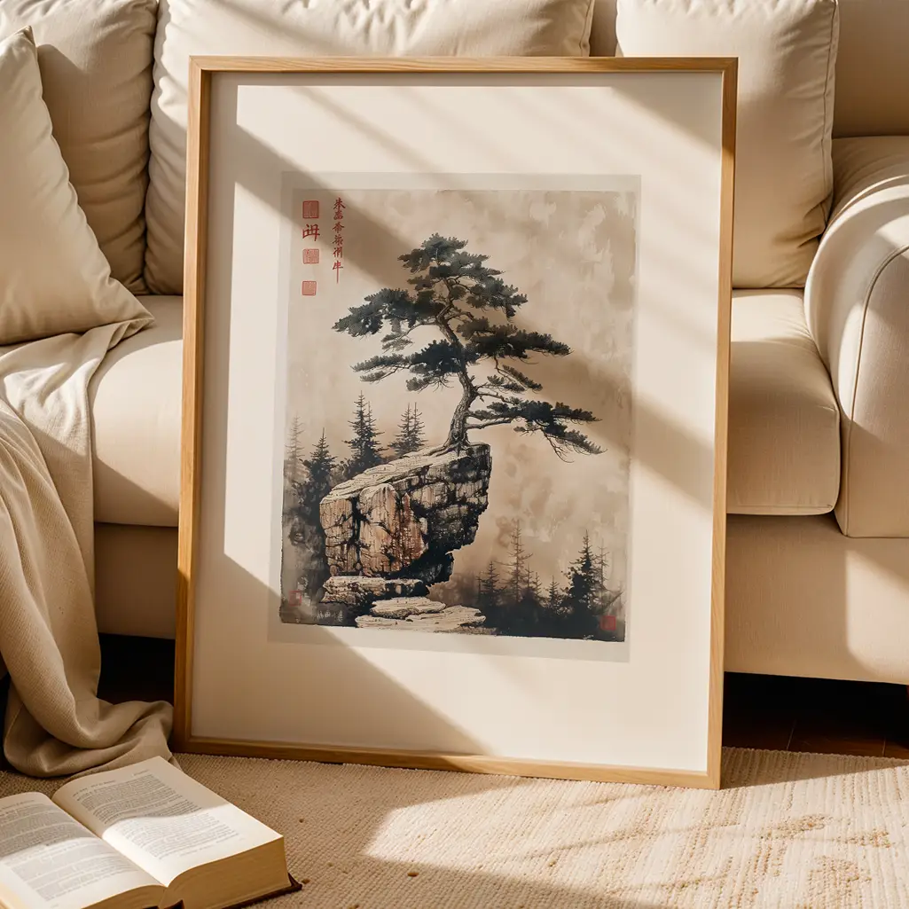 Dragon's Roost Sumi-e Print