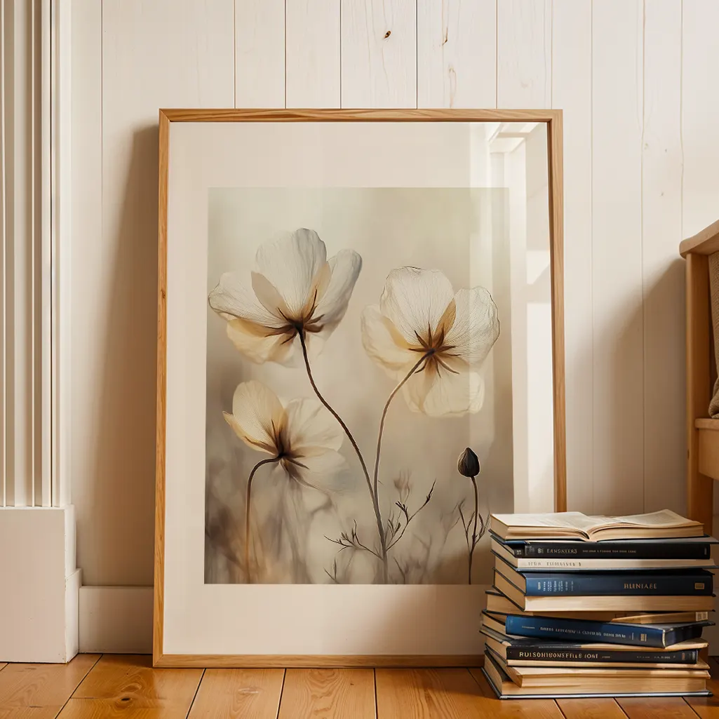 Serene Bloom Botanical Print — Botanical zen art print poster