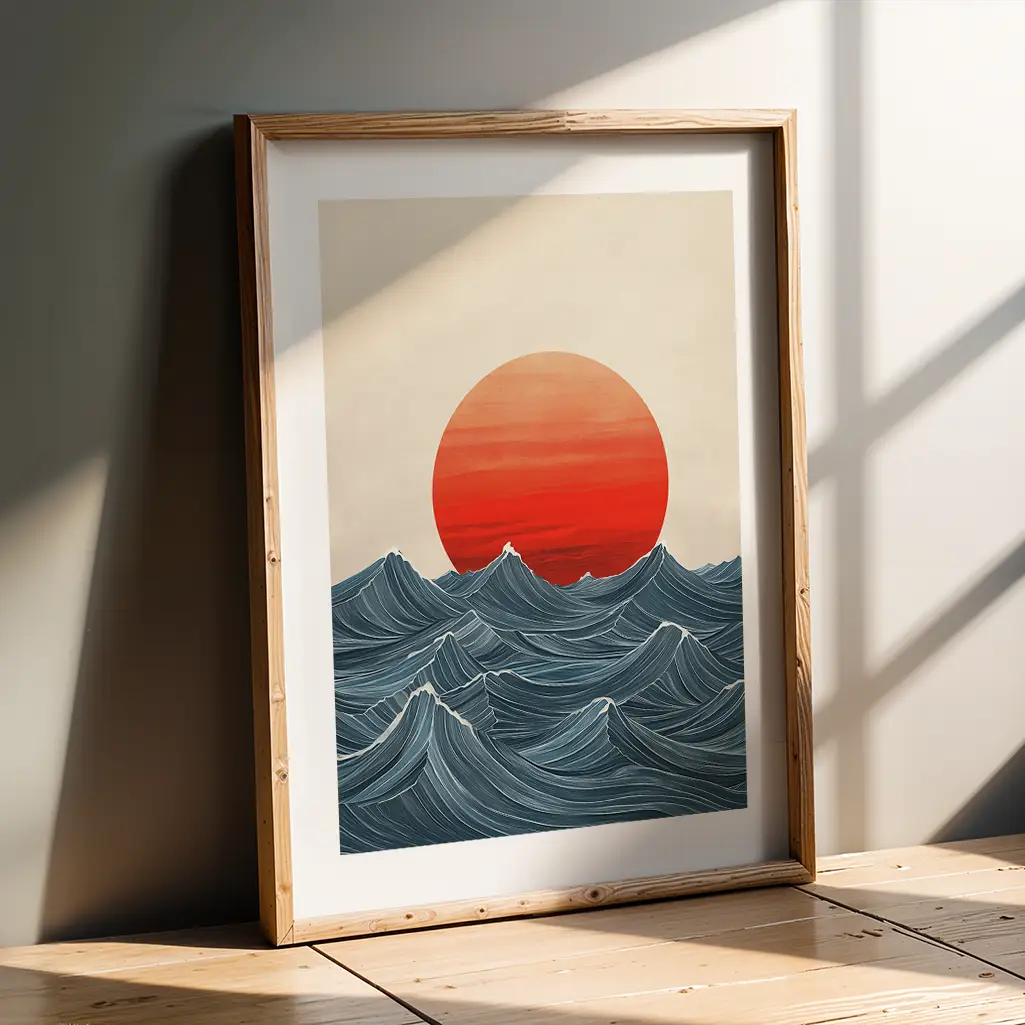 Japandi zen art print collection