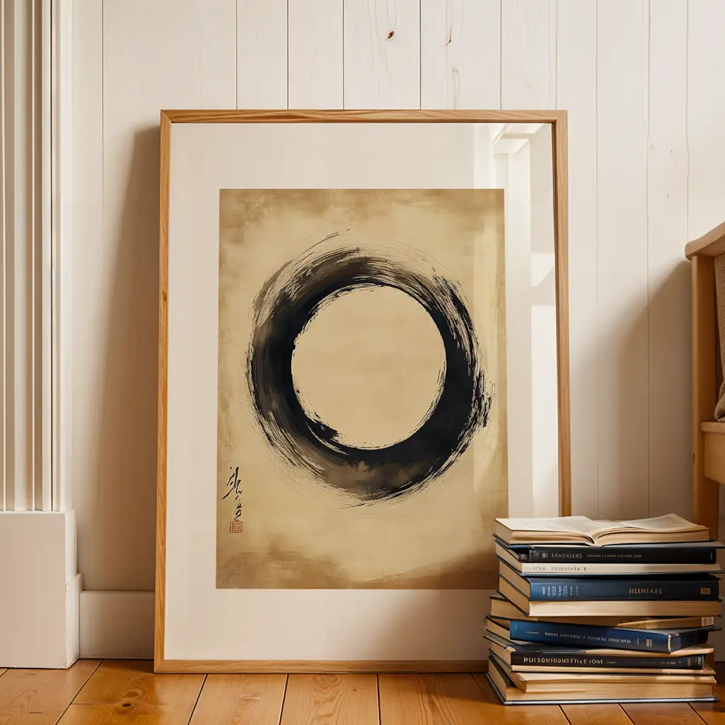 Fleeting Horizon Ensō Print — Ensō zen art print poster
