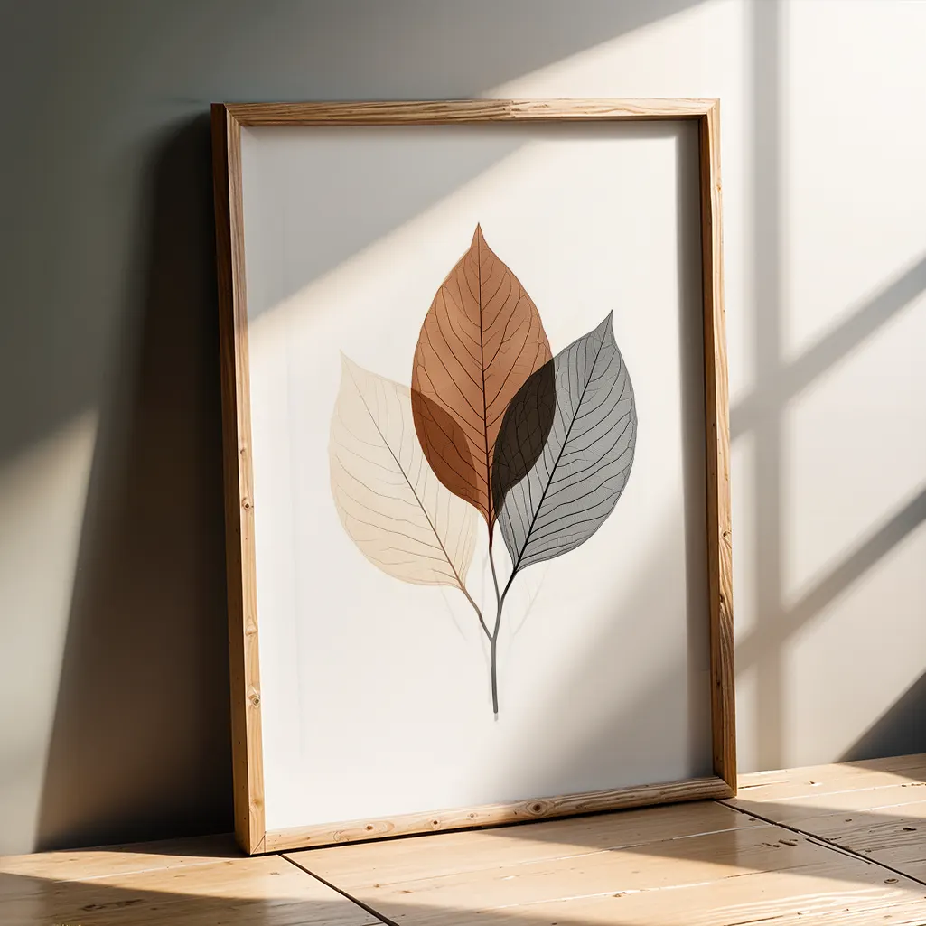 Ethereal Foliage Botanical Print — Botanical zen art print poster