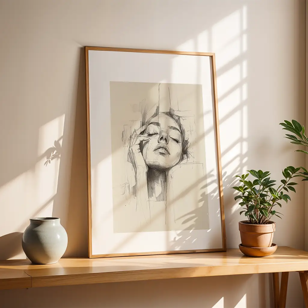 Dreamscape Serenity Sketches Print — Sketches zen art print poster