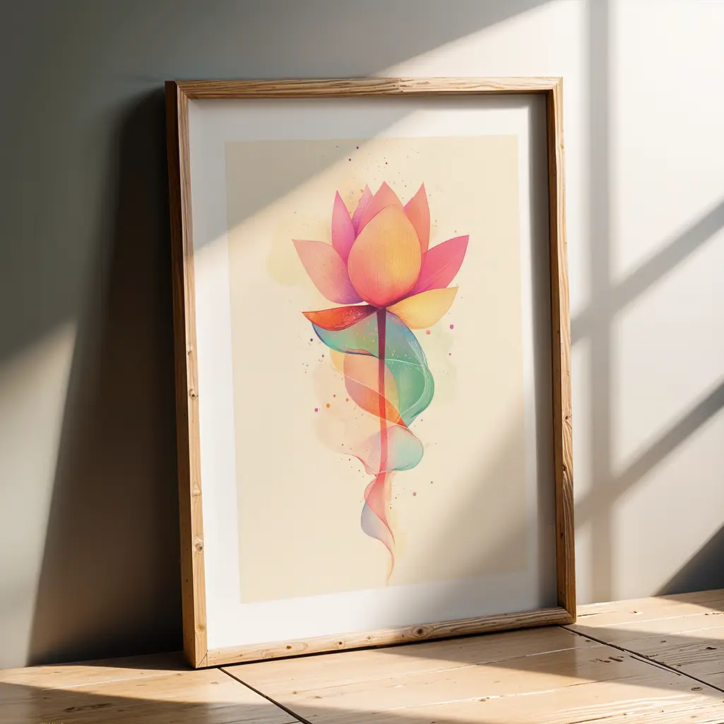 Lotus zen art print collection