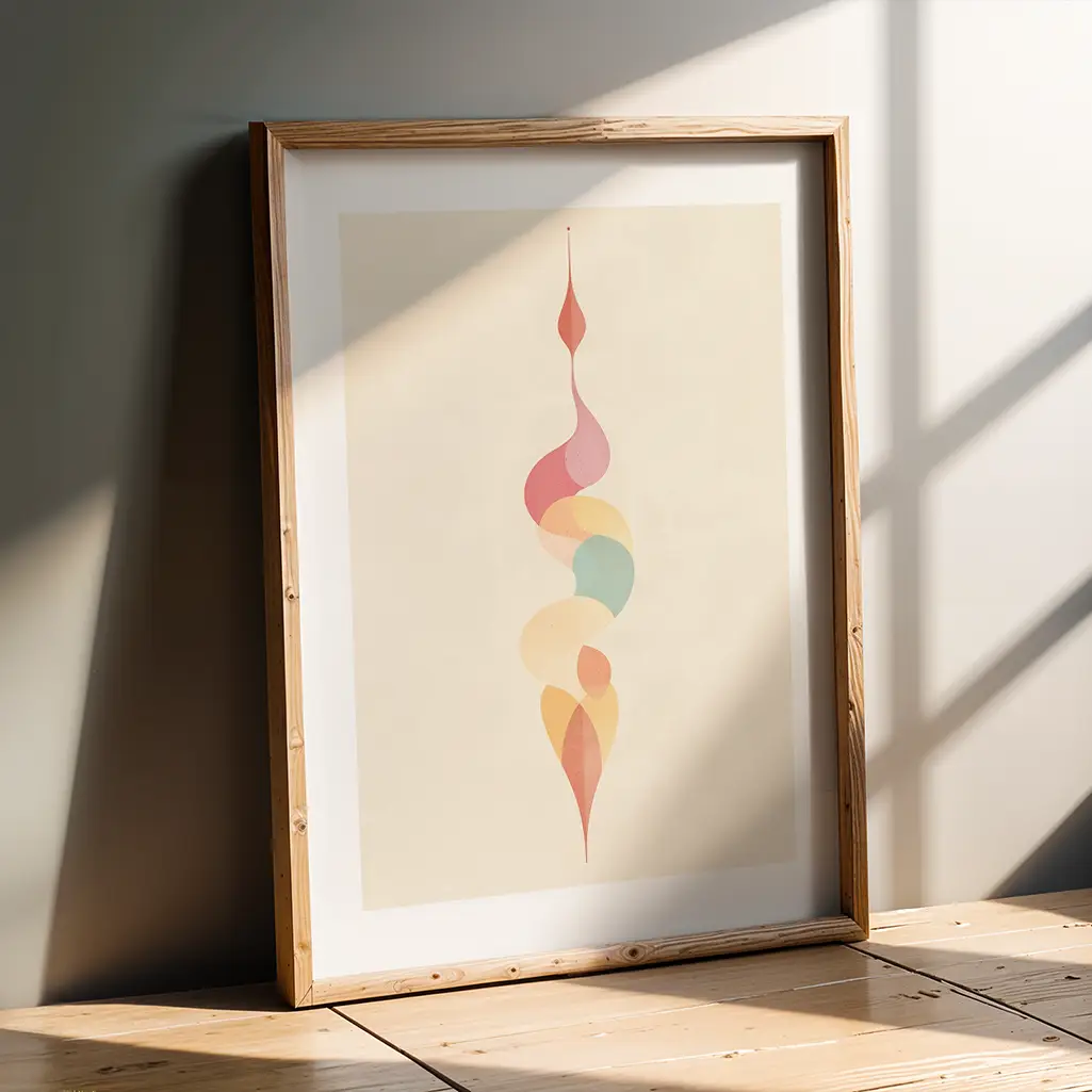 Ethereal Ascent Unalome Print — Unalome zen art print poster