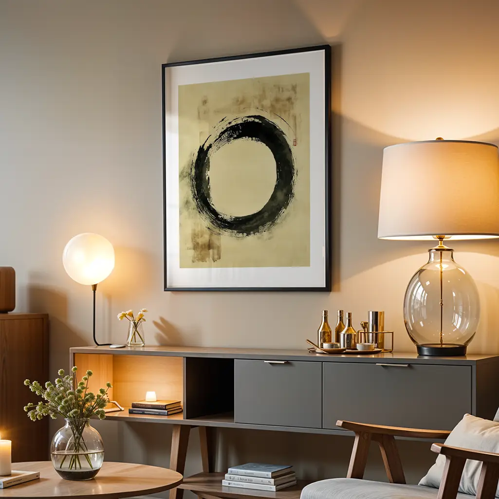Void Between Stars Ensō Print — Ensō zen art print poster